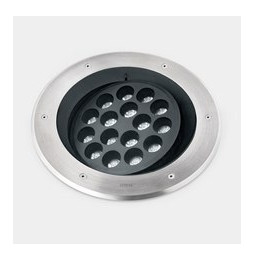 LedsC4 - Empotrable de suelo IP66-IP67 Gea Power LED Pro diámetro 300mm Efficiency LED 35.4 blanco cálido 2700K DALI-2/PUSH acer