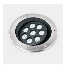 LedsC4 - Empotrable de suelo IP66-IP67 Gea Power LED Pro diámetro 300mm Efficiency LED 18 blanco neutro 4000K ON-OFF acero inoxi