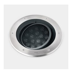 LedsC4 - Empotrable de suelo IP66-IP67 Gea Power LED Pro diámetro 300mm Comfort LED 35.4 blanco cálido 2700K DALI-2/PUSH acero i