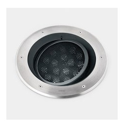 LedsC4 - Empotrable de suelo IP66-IP67 Gea Power LED Pro diámetro 300mm Comfort LED 35.4 blanco cálido 2700K acero inoxidable AI