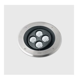 LedsC4 - Empotrable de suelo IP66-IP67 Gea Power LED Pro diámetro 220mm Efficiency LED 10.1 blanco neutro 4000K DALI-2 acero ino
