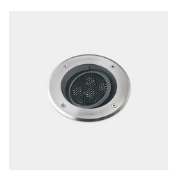 LedsC4 - Empotrable de suelo IP66-IP67 Gea Power LED Pro diámetro 185mm Comfort LED 14.2 blanco cálido 3000K DALI-2 acero inoxid