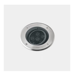 LedsC4 - Empotrable de suelo IP66-IP67 Gea Power LED Pro diámetro 185mm Comfort LED 14.2 blanco cálido 2700K DALI-2 acero inoxid