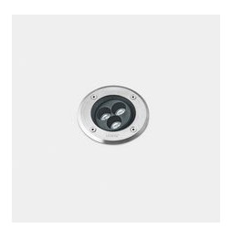 LedsC4 - Empotrable de suelo IP66-IP67 Gea Power LED Pro diámetro 125mm Efficiency LED 7 blanco neutro 4000K ON-OFF acero inoxid