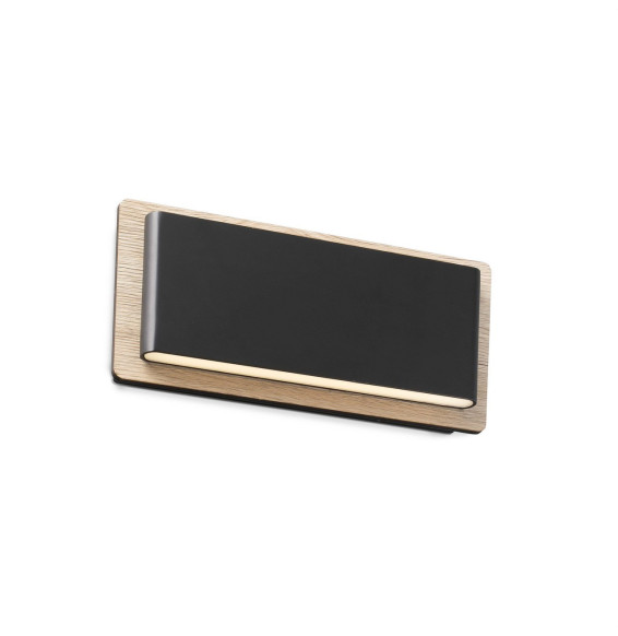 FARO - Aplique MOOD 2x3W negro/madera