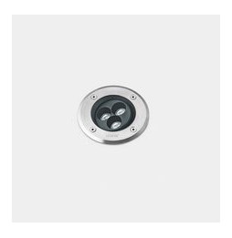 LedsC4 - Empotrable de suelo IP66-IP67 Gea Power LED Pro diámetro 125mm Efficiency LED 7 blanco cálido 2700K ON-OFF acero inoxid