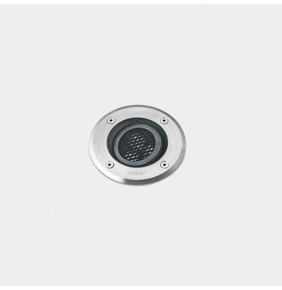 LedsC4 - Empotrable de suelo IP66-IP67 Gea Power LED Pro diámetro 125mm Comfort LED 7 blanco neutro 4000K ON-OFF acero inoxidabl