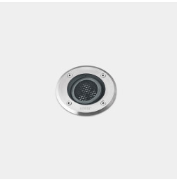 LedsC4 - Empotrable de suelo IP66-IP67 Gea Power LED Pro diámetro 125mm Comfort LED 7 blanco neutro 4000K ON-OFF acero inoxidabl