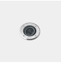 LedsC4 - Empotrable de suelo IP66-IP67 Gea Power LED Pro diámetro 125mm Comfort LED 7 blanco neutro 4000K ON-OFF acero inoxidabl