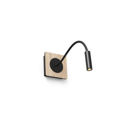 FARO - Aplique MOOD lector 2W 3000K negro/madera