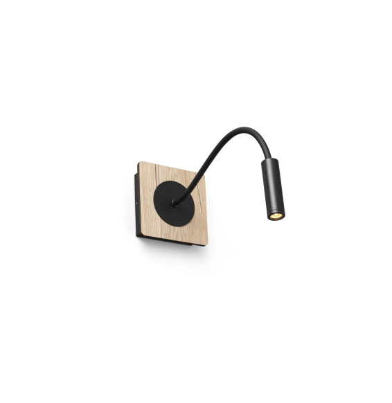 FARO - Aplique MOOD lector 2W 3000K negro/madera