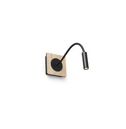 FARO - Aplique MOOD lector 2W 3000K negro/madera
