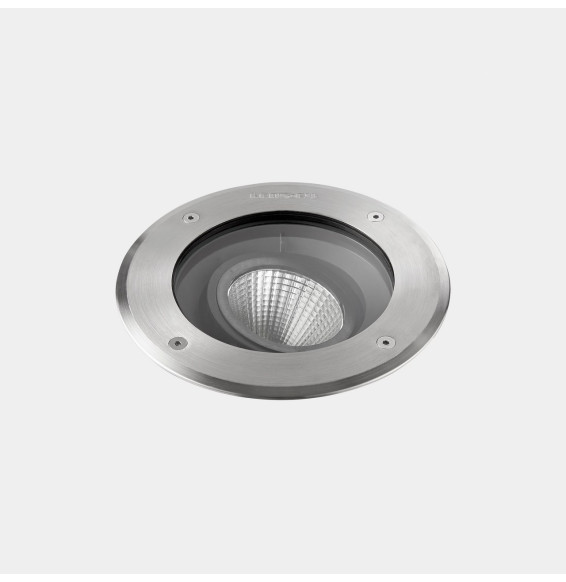 LedsC4 - Empotrable de suelo IP65-IP67 Gea Cob 223mm LED 26.7 blanco neutro 4000K DALI-2 acero inoxidable AISI 316 2423lm