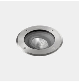 LedsC4 - Empotrable de suelo IP65-IP67 Gea Cob 223mm LED 26.7 blanco neutro 4000K DALI-2 acero inoxidable AISI 316 2423lm