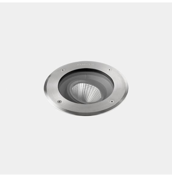 LedsC4 - Empotrable de suelo IP65-IP67 Gea Cob 185mm LED 17.6 blanco neutro 4000K DALI-2 acero inoxidable AISI 316 1752lm