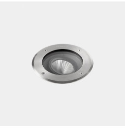 LedsC4 - Empotrable de suelo IP65-IP67 Gea Cob 185mm LED 17.6 blanco neutro 4000K DALI-2 acero inoxidable AISI 316 1752lm