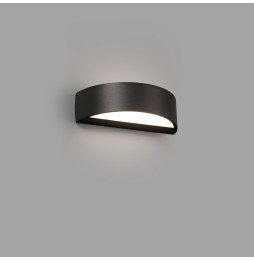 FARO - Aplique OVAL LED 10W 3000K gris oscuro