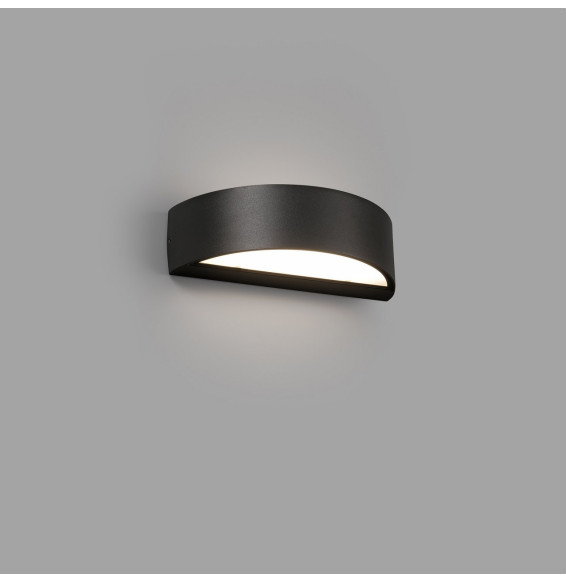FARO - Aplique OVAL LED 10W 3000K gris oscuro