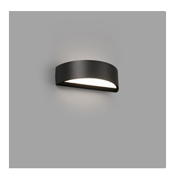 FARO - Aplique OVAL LED 10W 3000K gris oscuro