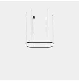 LedsC4 - Luminaria colgante rectangular Geometric superficie 1600x1000mm LED 255 blanco cálido 2700K 0-10V oro 15170lm