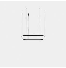 LedsC4 - Luminaria colgante rectangular Geometric superficie 1600x1000mm LED 255 blanco cálido 2700K ON-OFF blanco 15170lm
