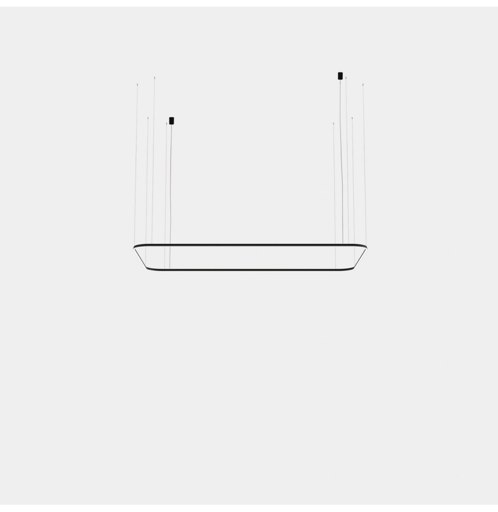 LedsC4 - Luminaria colgante rectangular Geometric empotrable 4000x2500mm LED 96 blanco neutro 4000K ON-OFF blanco 6688lm LedsC4 - Luminaria colgante rectangular Geometric empotrable 4000x2500mm LED 96 blanco neutro 4000K ON-OFF blanco 6688lm