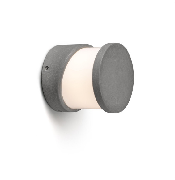 FARO - Aplique sobremuro cemento BLOCK 1xE27 15W gris