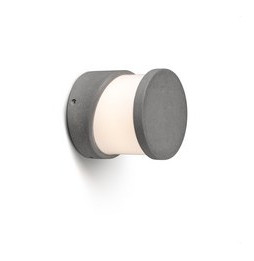 FARO - Aplique sobremuro cemento BLOCK 1xE27 15W gris