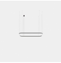 LedsC4 - Luminaria colgante rectangular Geometric empotrable 2500x1600mm LED 157 blanco cálido 2700K DALI-2 oro 9341lm