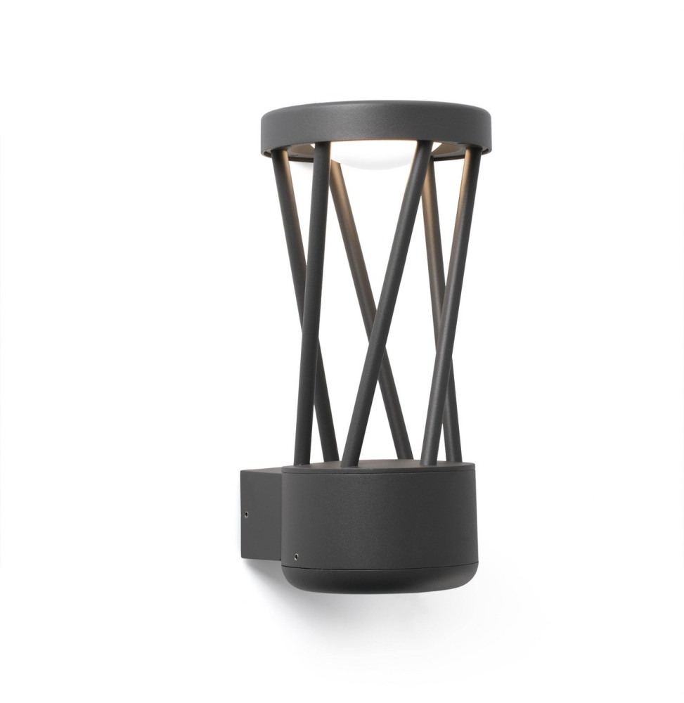 FARO - Aplique TWIST LED 10W 3000K gris oscuro
