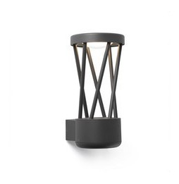 FARO - Aplique TWIST LED 10W 3000K gris oscuro