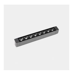 LedsC4 - Luminaria lineal IP65 Cube Pro Linear Efficiency 500mm superficie LED 33 RGBW DMX RDM gris urbano 1344lm