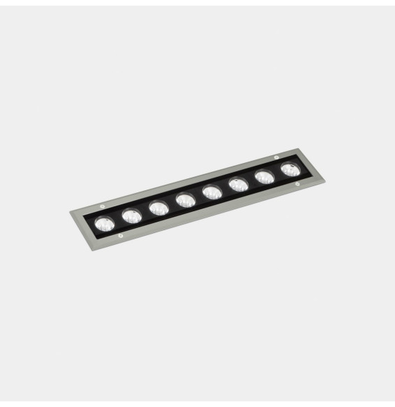 LedsC4 - Luminaria lineal IP65-IP67 Cube Pro Linear Efficiency 500mm empotrable LED 47.8 blanco cálido 2700K DALI/PUSH gris 4444