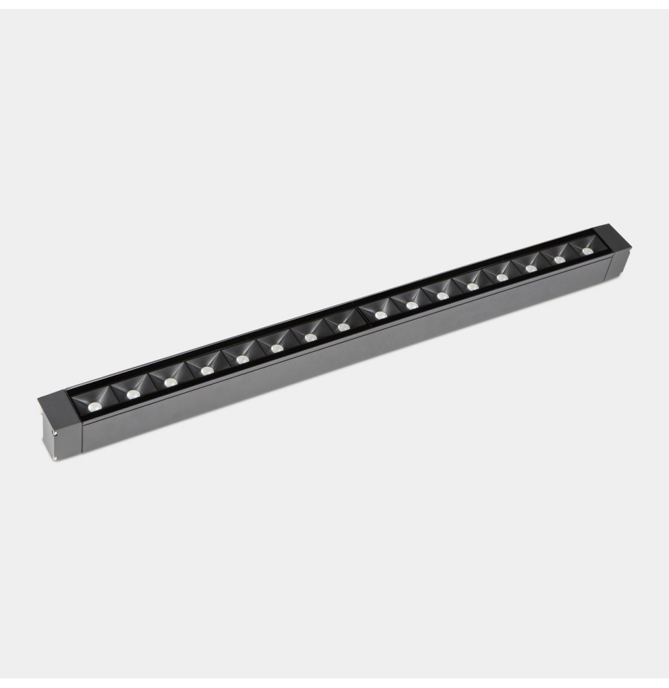 LedsC4 - Luminaria lineal IP65 Cube Pro Linear Efficiency 1000mm superficie LED 67.6 blanco cálido 2700K gris urbano 4300lm LedsC4 - Luminaria lineal IP65 Cube Pro Linear Efficiency 1000mm superficie LED 67.6 blanco cálido 2700K gris urbano 4300lm