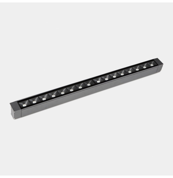 LedsC4 - Luminaria lineal IP65 Cube Pro Linear Efficiency 1000mm superficie LED 64 RGBW DMX RDM gris urbano 3808lm