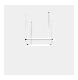 LedsC4 - Luminaria colgante cuadrada Geometric Mini 2500x2500mm LED 195 blanco neutro 4000K 0-10V negro 13531lm