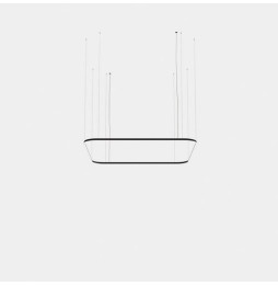 LedsC4 - Luminaria colgante cuadrada Geometric Mini 2500x2500mm LED 195 blanco neutro 4000K ON-OFF negro 13531lm