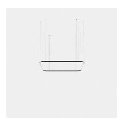 LedsC4 - Luminaria colgante cuadrada Geometric Mini 2500x2500mm LED 195 blanco neutro 4000K ON-OFF negro 13531lm