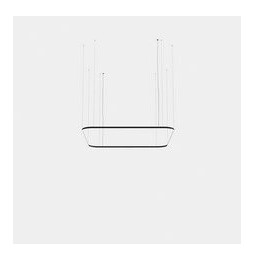 LedsC4 - Luminaria colgante cuadrada Geometric Mini 2500x2500mm LED 195 blanco neutro 4000K ON-OFF oro 13531lm