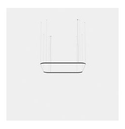 LedsC4 - Luminaria colgante cuadrada Geometric Mini 2500x2500mm LED 195 blanco cálido 3000K 0-10V oro 12529lm