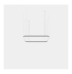 LedsC4 - Luminaria colgante cuadrada Geometric Mini 2500x2500mm LED 195 blanco cálido 3000K ON-OFF blanco 12529lm