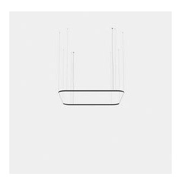 LedsC4 - Luminaria colgante cuadrada Geometric Mini 2500x2500mm LED 195 blanco cálido 2700K 0-10V oro 11527lm