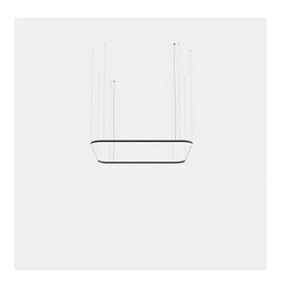 LedsC4 - Luminaria colgante cuadrada Geometric Mini 2500x2500mm LED 195 blanco cálido 2700K ON-OFF oro 11527lm