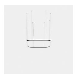 LedsC4 - Luminaria colgante cuadrada Geometric Mini 1600x1600mm LED 121 blanco neutro 4000K 0-10V oro 8399lm