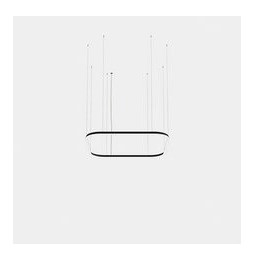 LedsC4 - Luminaria colgante cuadrada Geometric Mini 1600x1600mm LED 121 blanco neutro 4000K ON-OFF blanco 8399lm