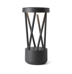 FARO - Baliza sobremuro TWIST LED 10W 3000K gris oscuro