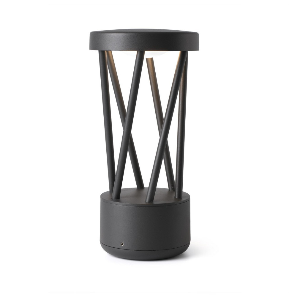 FARO - Baliza sobremuro TWIST LED 10W 3000K gris oscuro