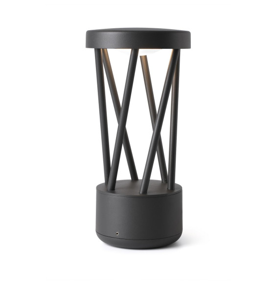 FARO - Baliza sobremuro TWIST LED 10W 3000K gris oscuro