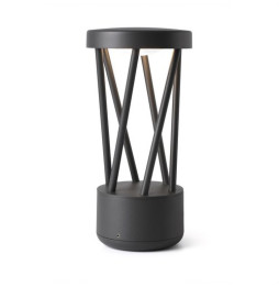 FARO - Baliza sobremuro TWIST LED 10W 3000K gris oscuro