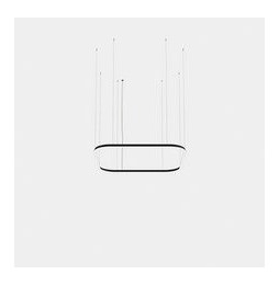 LedsC4 - Luminaria colgante cuadrada Geometric Mini 1600x1600mm LED 121 blanco cálido 2700K ON-OFF oro 7155lm